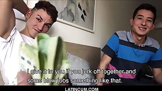 Two Amateur Straight Latino Boy BFF's Rodrigo And Axel Fuck For Cash POV