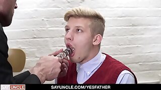 YesFather - Religious Boy Gets Hole Punished By Priest With Huge Cock